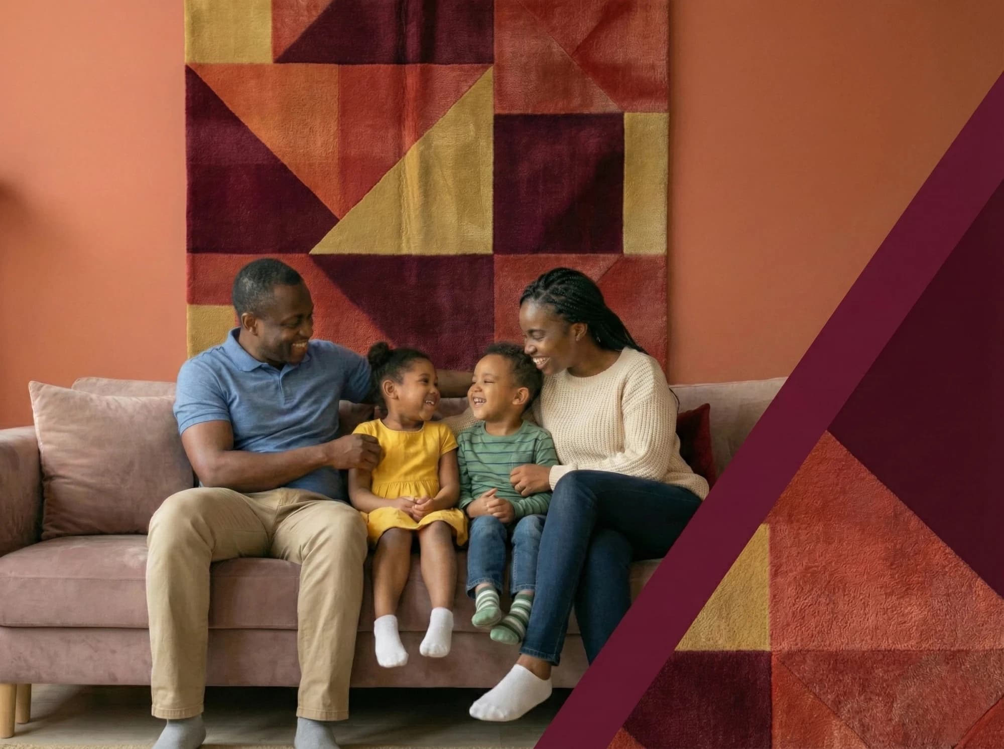Happy South African family connected with the right insurance cover